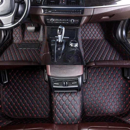 Läderbilmattor Vattentäta Kvadra Sydd Interiör Foder