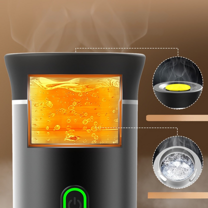 Elektrisk bärbar kaffebryggare för resa