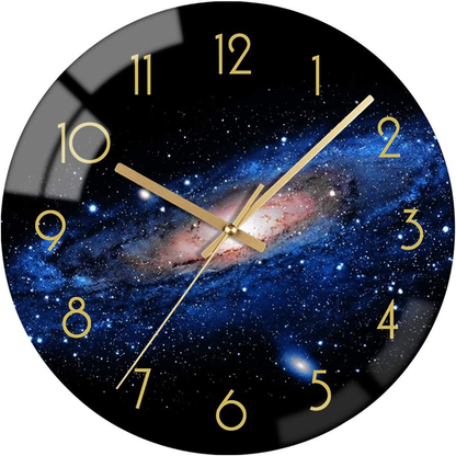 Lyxig Modern Väggklocka – Konstglas