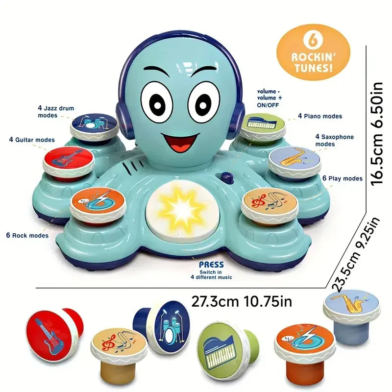 Musical bläckfisk leksak