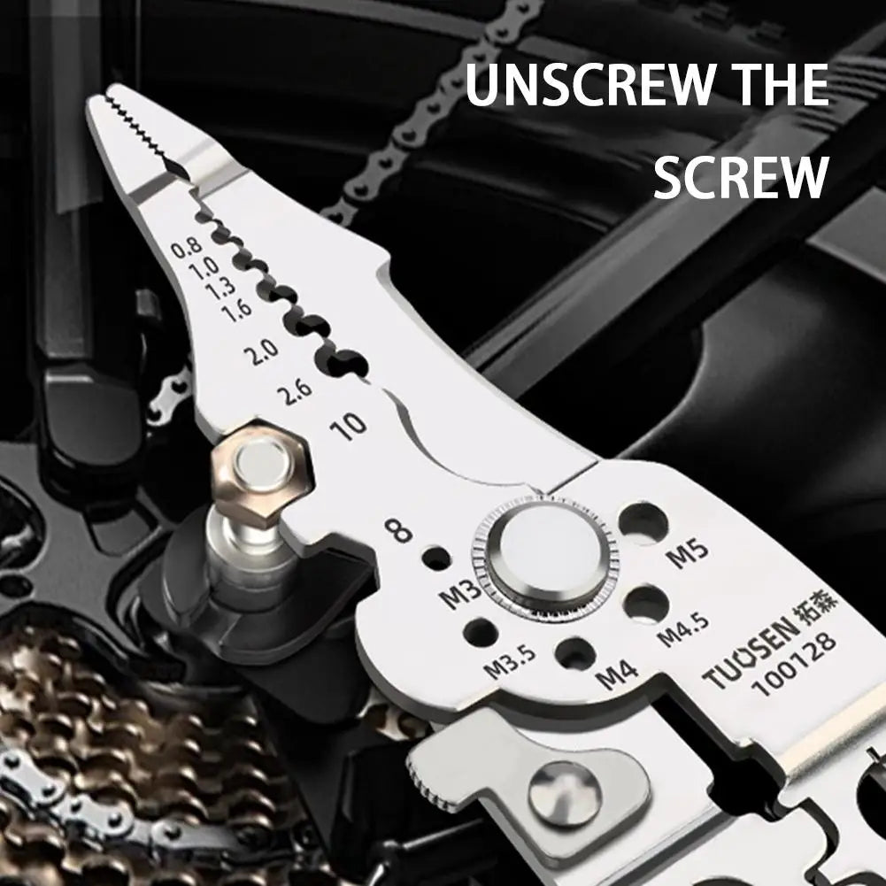 Royallure All-in-One Elektriker Verktygssats: Precision Kabelskalare, Crimpverktyg & Klippare