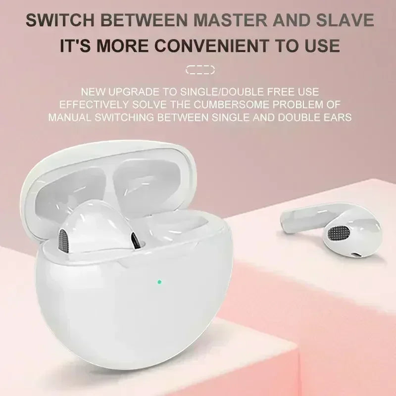 Trådlösa Bluetooth-hörlurar med laddningsfodral