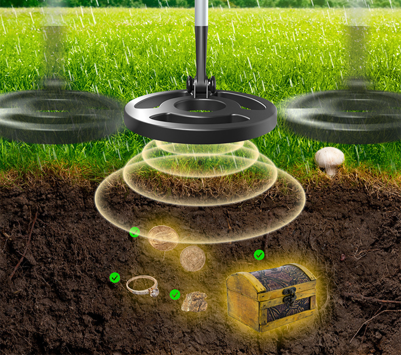 Metall Detector Lätt Justerbar Skattjägare