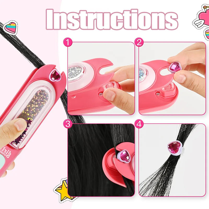 Glimmande Håraccessoarer Kit - Skapa Bländande Frisyrer