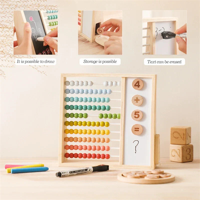Trä Abacus Lärande Set