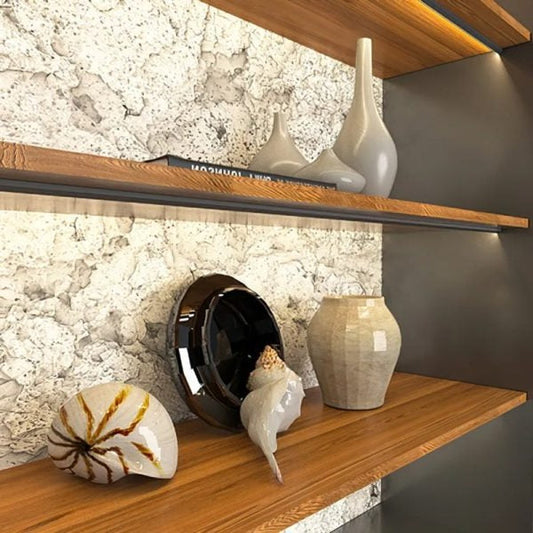 Luxora 45 Grad LED Under Cabinet Belysning Barer Osynliga Ultra Tunn Remmar