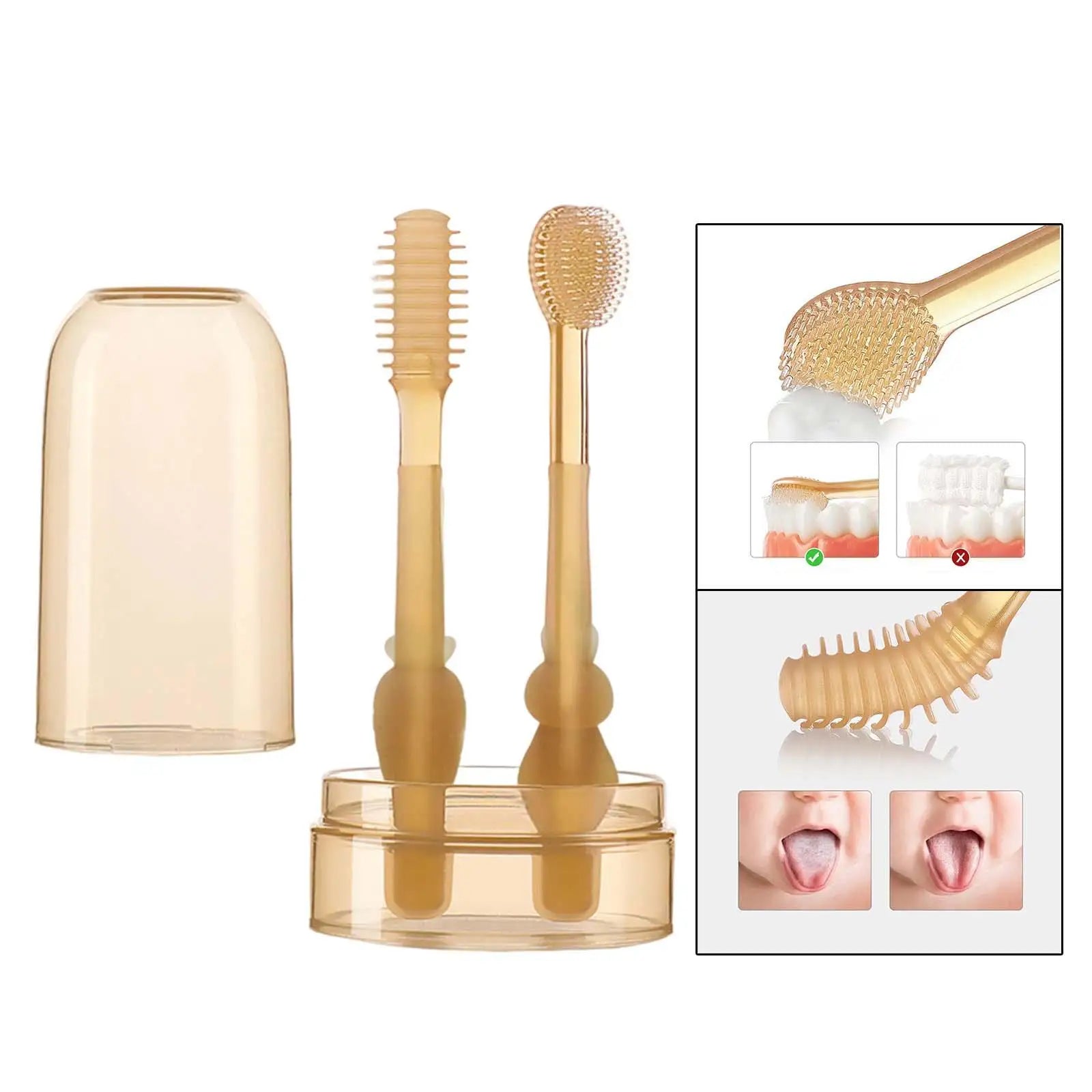 GentleSmile Baby Tandborste Set – Mjuk &amp; Säker Oral Vård