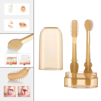 GentleSmile Baby Tandborste Set – Mjuk &amp; Säker Oral Vård