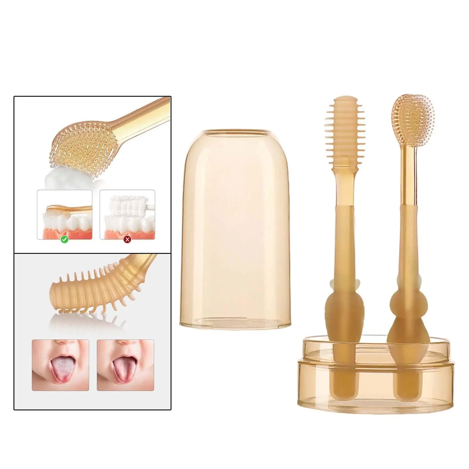 GentleSmile Baby Tandborste Set – Mjuk &amp; Säker Oral Vård