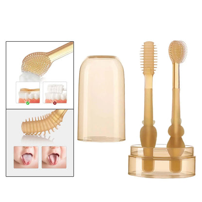 GentleSmile Baby Tandborste Set – Mjuk &amp; Säker Oral Vård