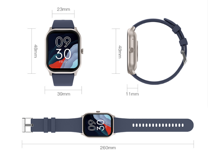 Smartwatch Fitness Tracker med Stort Display