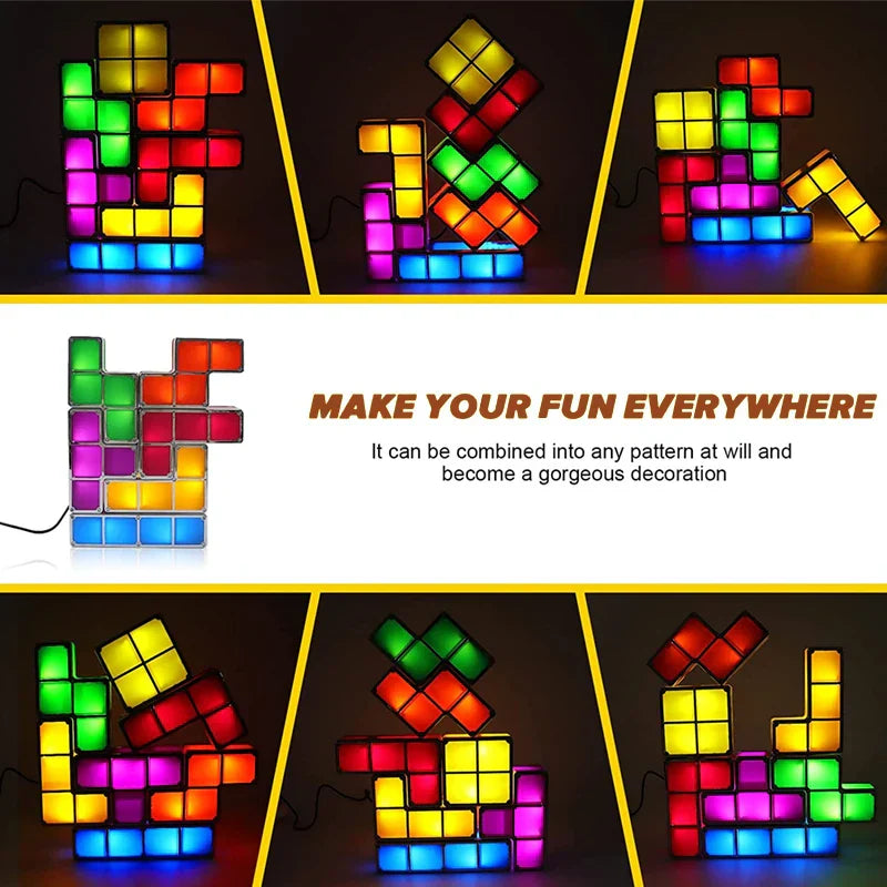 Kreativ Tetris Block Nattlampa