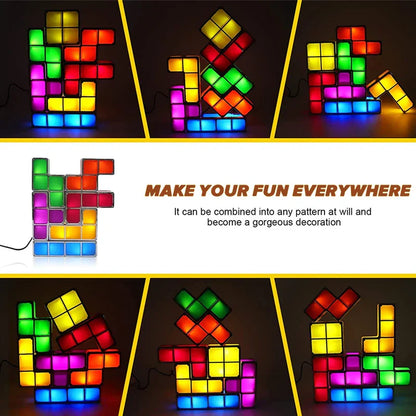Kreativ Tetris Block Nattlampa