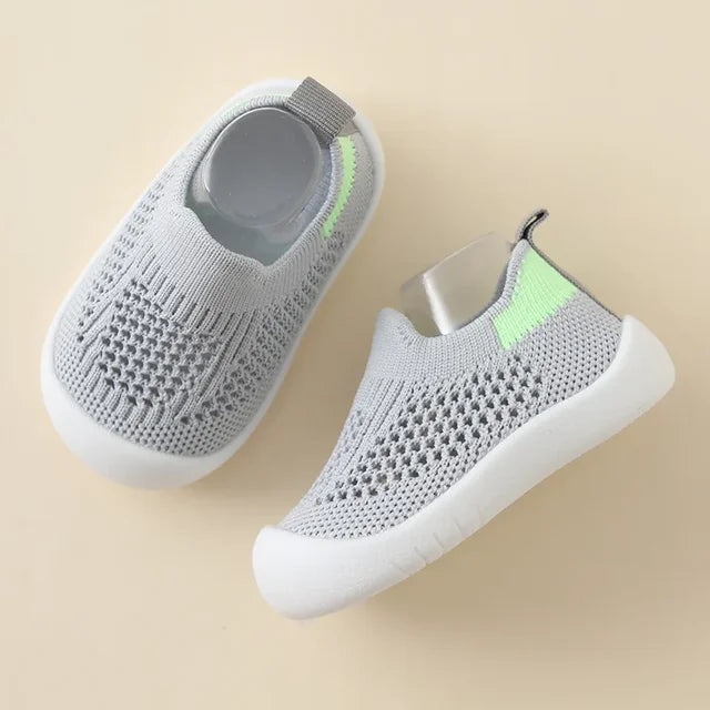 Barn Slip On Andningsbara Mesh Sneakers