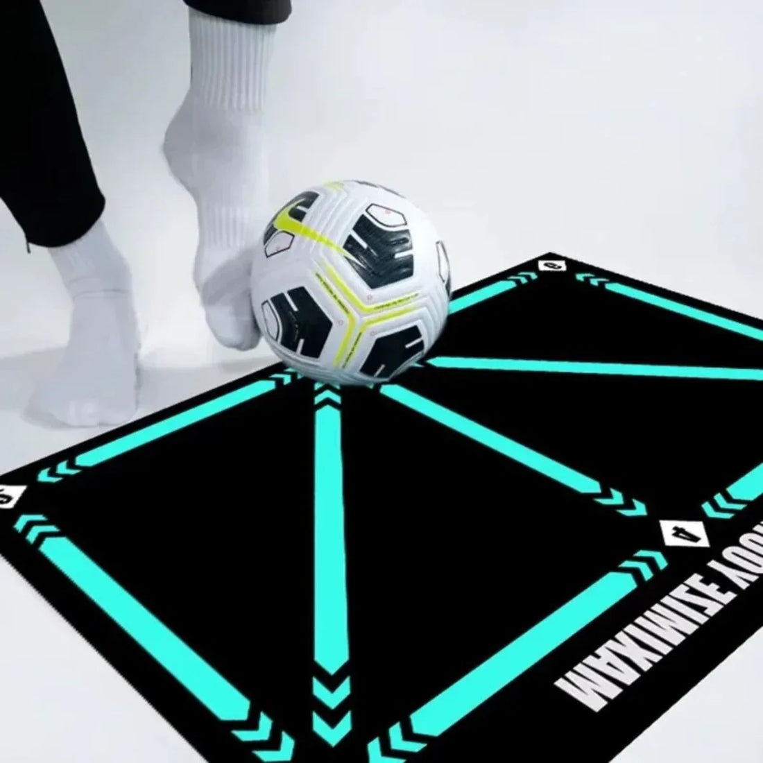 Interaktiv fotbollsträningsmatta