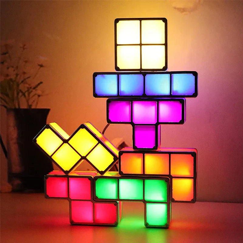 Kreativ Tetris Block Nattlampa