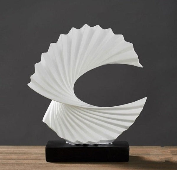 Modern konstnärlig skulptur för hem och kontor elegans