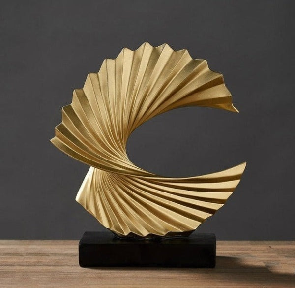 Modern konstnärlig skulptur för hem och kontor elegans