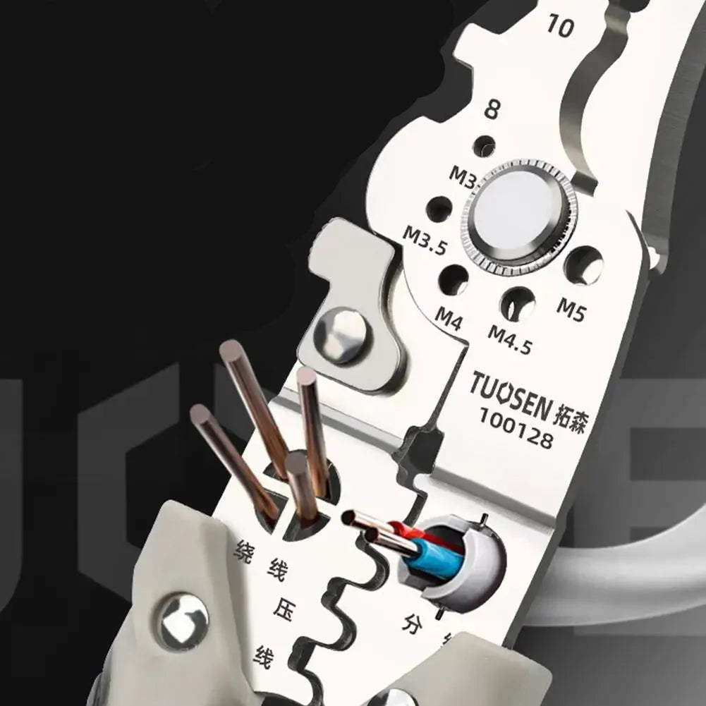 Royallure All-in-One Elektriker Verktygssats: Precision Kabelskalare, Crimpverktyg & Klippare