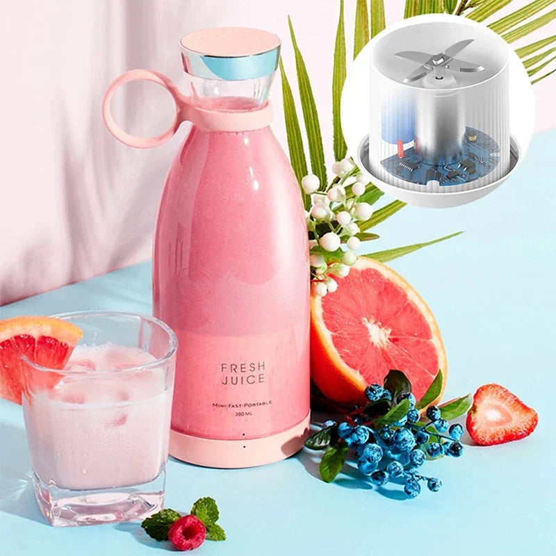 Royallure Bärbar Uppladdningsbar Juice Blender – Personlig Smoothie Maker för Resor, Gym & Kontor