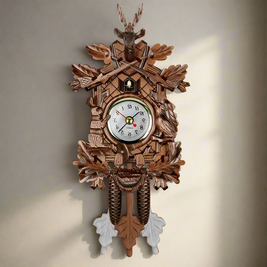 LuxRoyale Retro Kuckucksväggur med Pendeldesign