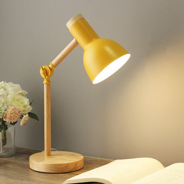 Trä LED Arbetsbords Lampa
