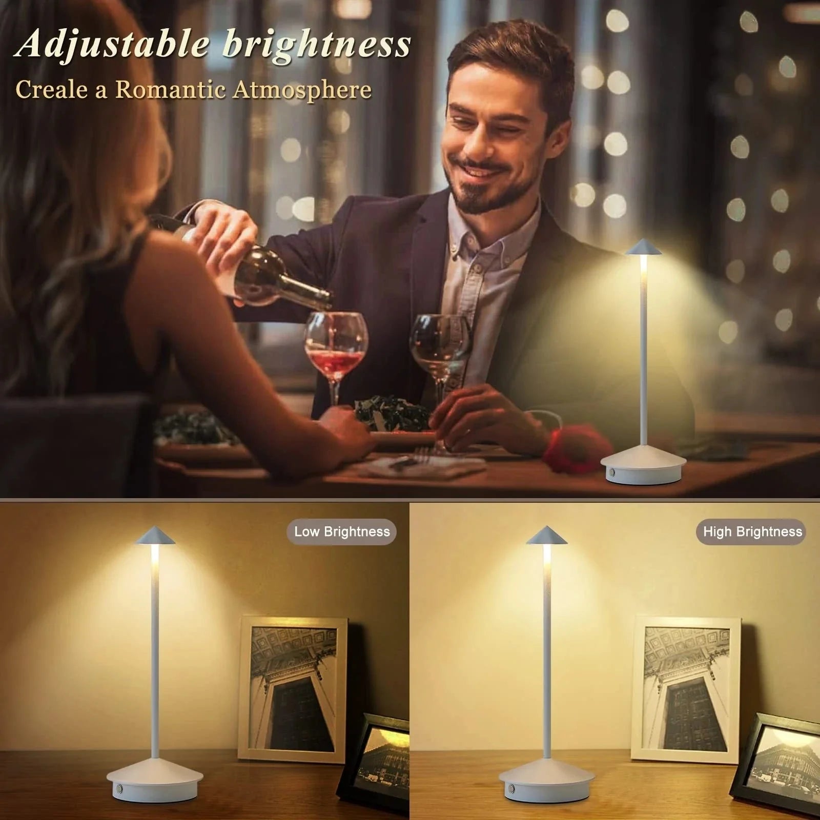 LuxeGlow Snörlös Elegans Lampa
