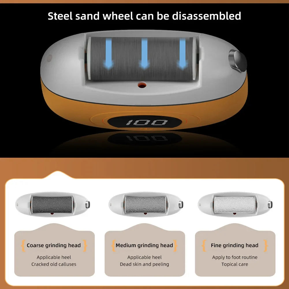 Royallure Elektrisk Fot Smoother - Enkelt Hälenborttagare för Mjuka, Friska Fötter