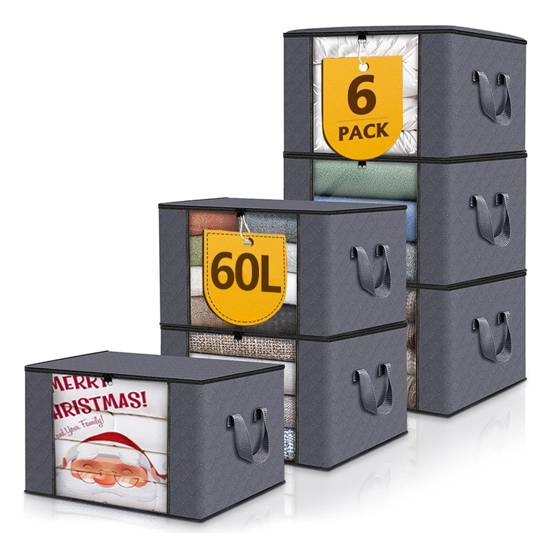 Förvaringslådor med handtag för klädesorganisation