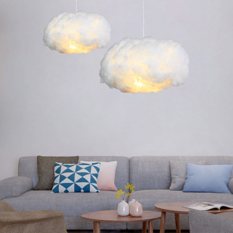 Cloud Ceiling Light | Soft Fabric Design | E27 Ambient Glow | Floating Look
