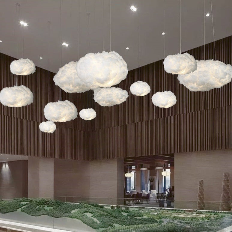 Cloud Ceiling Light | Soft Fabric Design | E27 Ambient Glow | Floating Look