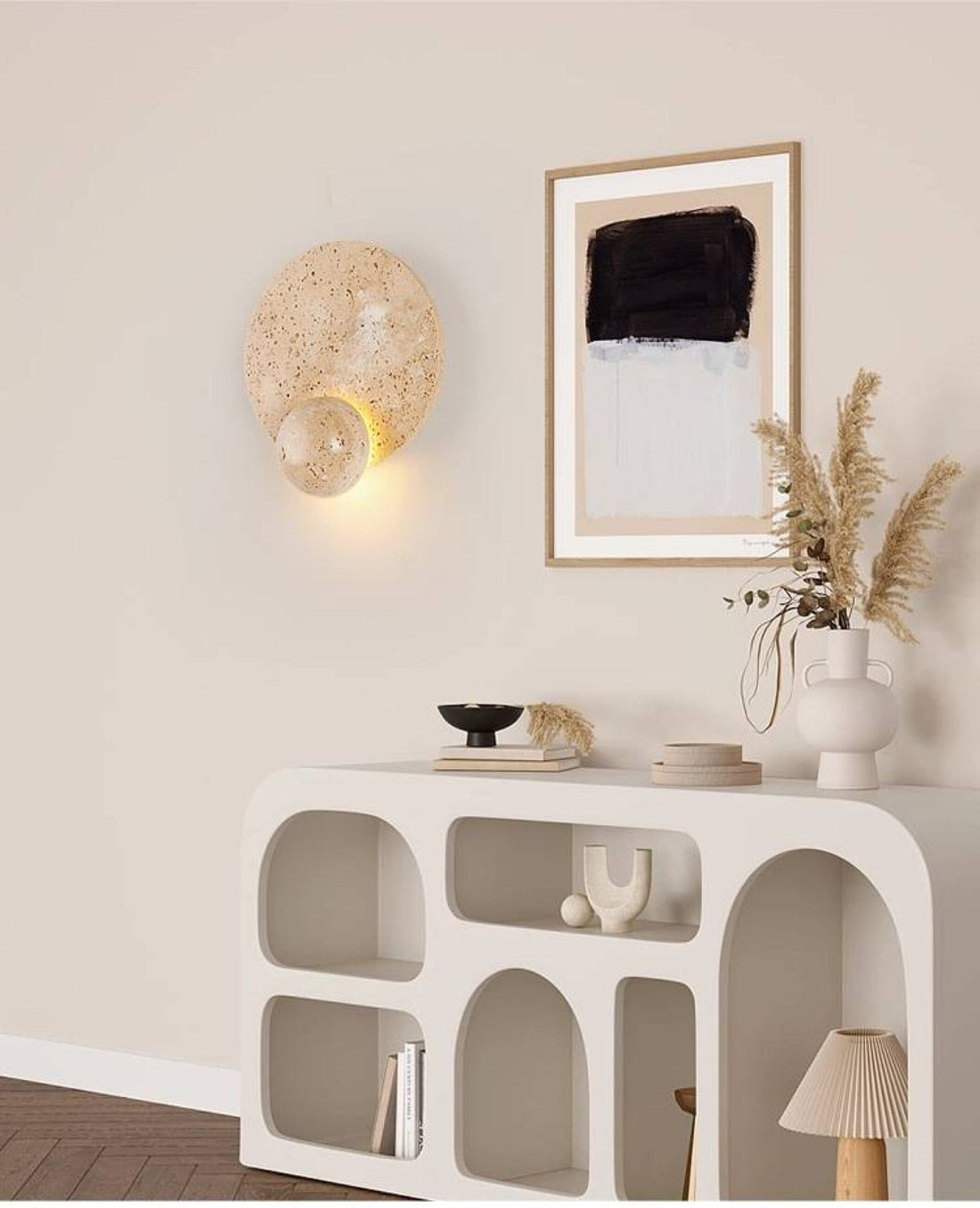 Kreativ Minimalistisk LED-vägglampa – Moderna design av metall och glas