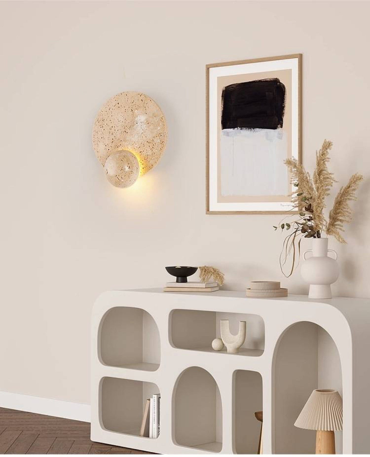 Kreativ Minimalistisk LED-vägglampa – Moderna design av metall och glas
