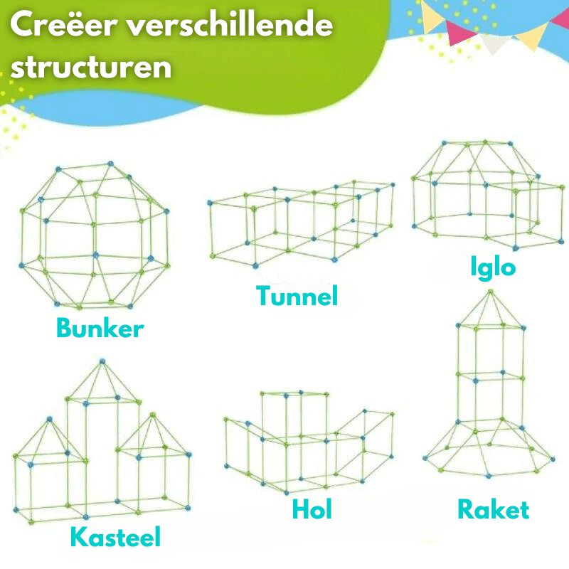 Imagifort Builder - Kreativ inomhus-fort-byggsats för barn