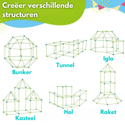 Imagifort Builder - Kreativ inomhus-fort-byggsats för barn