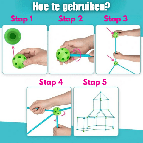 Imagifort Builder - Kreativ inomhus-fort-byggsats för barn