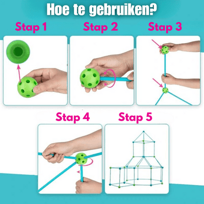 Imagifort Builder - Kreativ inomhus-fort-byggsats för barn