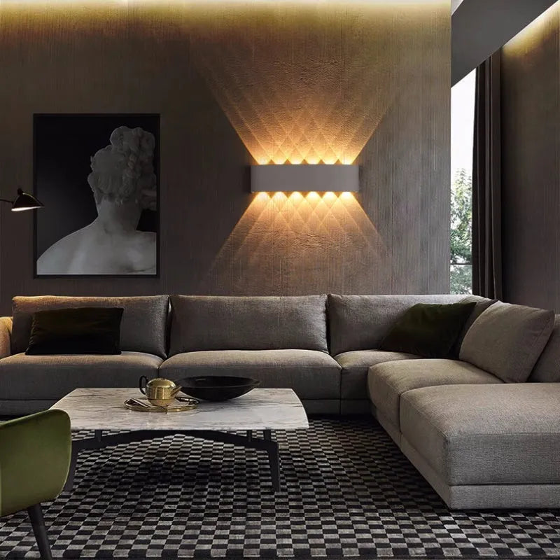 Vägglampa Modern Vit LED Vattentålig Lampa