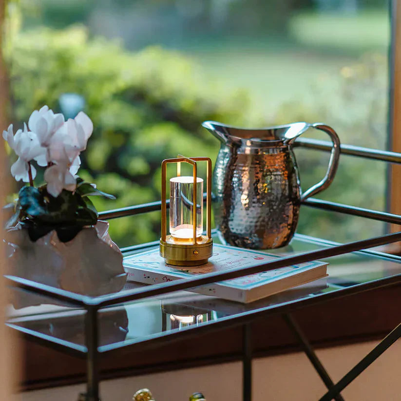 Carvallo – Kristallbordslampa med dimbar LED och uppladdningsbart batteri