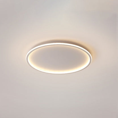 Ultra-tunn modern taklampa | Flush Mount LED för låga tak | Rund &amp; dimbar