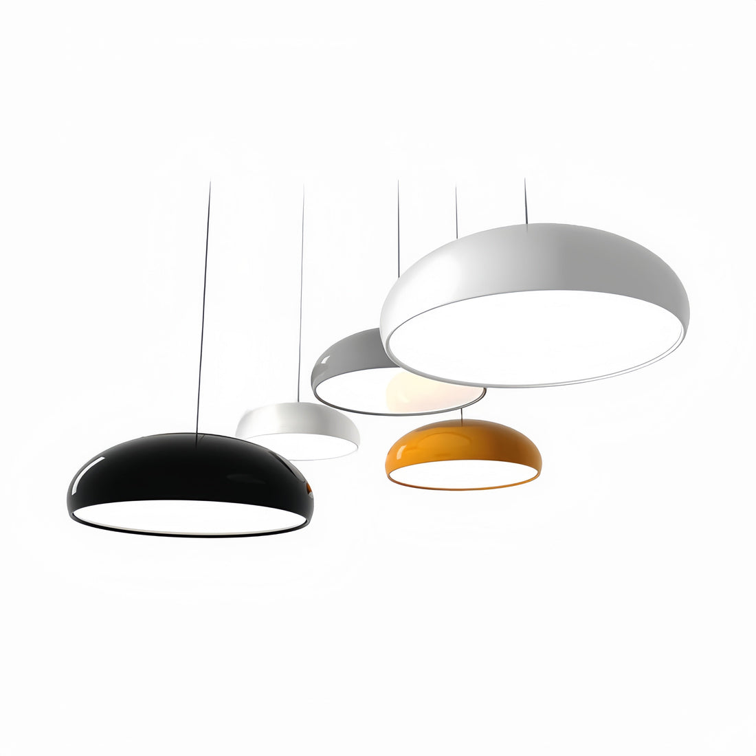 Celestia Ronde LED Taklamp - Vit Metall för Sovrum och Vardagsrum