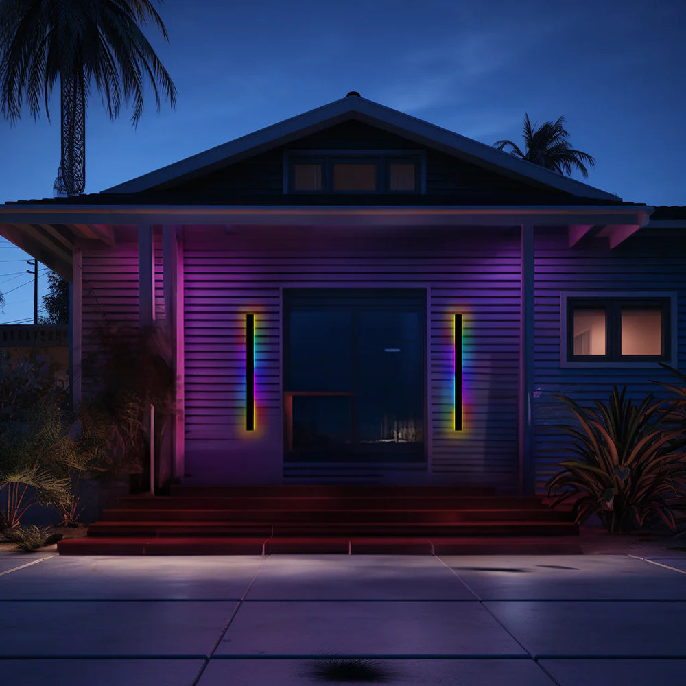 Zenith - Modern Design LED Vägglampor Svart Metall för Trädgård och Hall