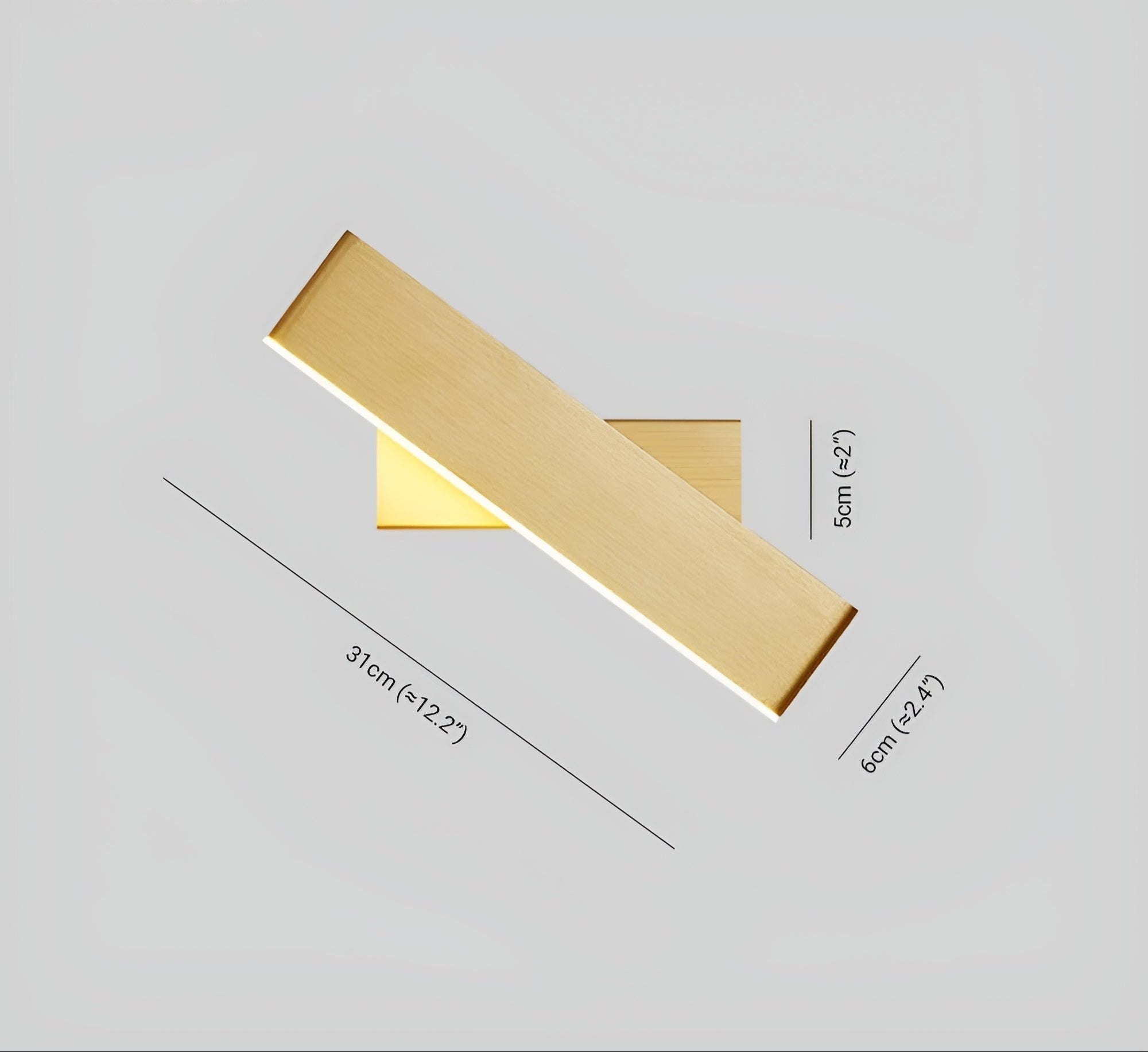 OrbitBeam Ljus - Rotbar Minimalistisk LED Vägglampa