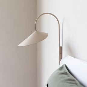 Modern vägglampa | Arum lampa med justerbar kronblad | Skugga järnram | 19 tum | Brick by Brick