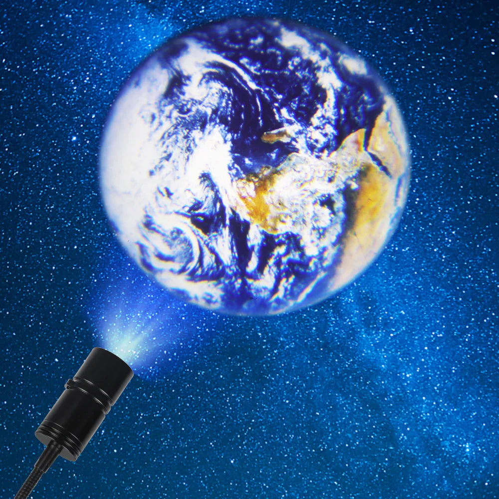 Projektionslampa Jorden och Månen – Stämningsfull takbelysning för ditt hem