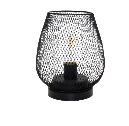 RusticMesh Bordslampa Set – Industriell Stil och Atmosfärisk Belysning
