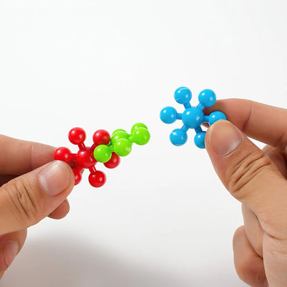 Montessori Snöflinga Byggblock