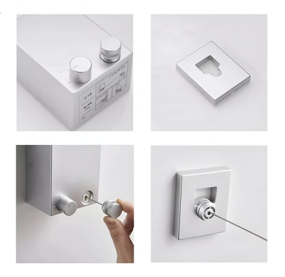 BreezeHold - Tvätttorkare Snöre Väggfäste