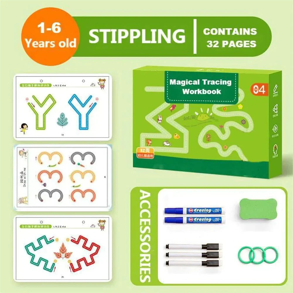 InkyPlay Learning Pad - Återanvändbar skrivblock för kreativt lärande utan skärmtid