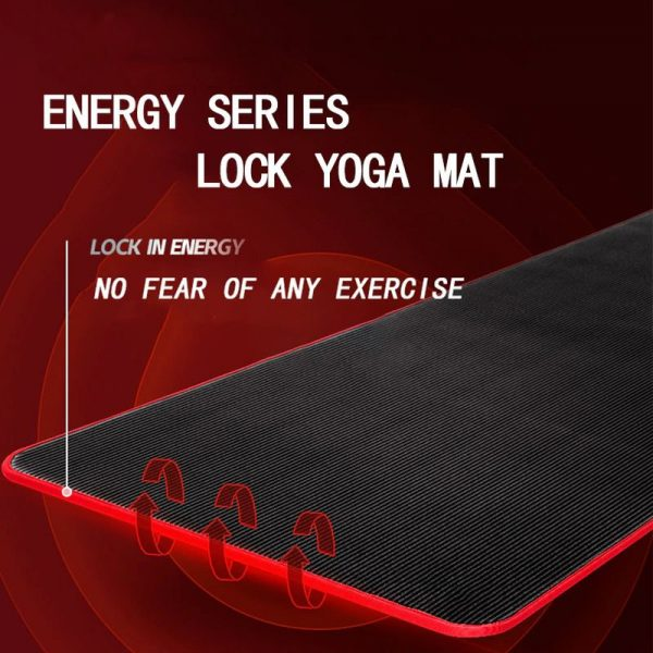 RoyaleGlow Fitness Mat Mäns Högdensitets Tränings Yoga Icke-Slip Mat För Gym Hem